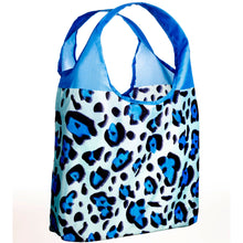Load image into Gallery viewer, O-WITZ Reusable Shopping Bag - Cheetah Print - Blue