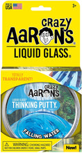 Load image into Gallery viewer, Crazy Aaron's Transparent Thinking Putty - 4" Falling Water Liquid Glass See Through Putty Tin - 90 Grams, Never Dries Out