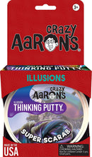 Load image into Gallery viewer, Crazy Aaron's Thinking Putty 4" Tin - Super Illusions Super Scarab - Multi-Color Putty, Soft Texture - Never Dries Out