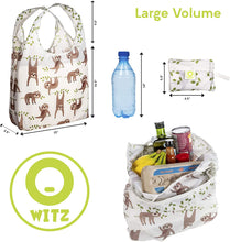 Load image into Gallery viewer, O-WITZ Reusable Shopping Bag - Animal Pattern - Sloth