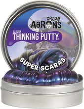 Load image into Gallery viewer, Crazy Aaron's Thinking Putty 4" Tin - Super Illusions Super Scarab - Multi-Color Putty, Soft Texture - Never Dries Out