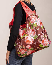 Load image into Gallery viewer, O-WITZ Reusable Shopping Bag - Vintage Floral - Red