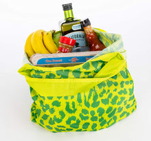 Load image into Gallery viewer, O-WITZ Reusable Shopping Bag - Cheetah Print - Green