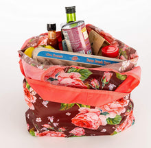 Load image into Gallery viewer, O-WITZ Reusable Shopping Bag - Vintage Floral - Red