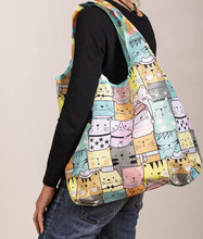 Load image into Gallery viewer, O-WITZ Reusable Shopping Bag - Animal Pattern - Cat