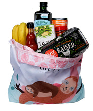 Load image into Gallery viewer, O-WITZ Reusable Shopping Bag - Sloth Pink