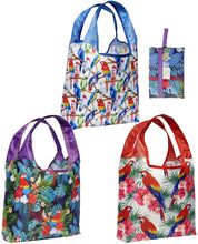 Load image into Gallery viewer, O-WITZ 3-Pack Reusable Shopping Bag - Animal Pattern - Bird