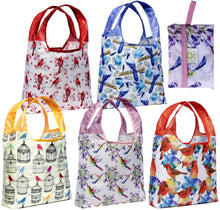 Load image into Gallery viewer, O-WITZ 5-Pack Reusable Shopping Bag - Animal Pattern - Bird