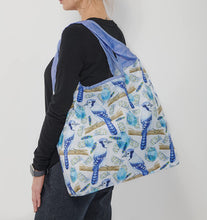 Load image into Gallery viewer, O-WITZ Reusable Shopping Bag - Bird Blue Jay