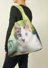 Load image into Gallery viewer, O-WITZ Reusable Shopping Bag - Cat Blue Eyes