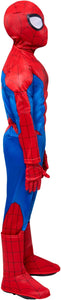 Marvel Spider-Man Official Youth Deluxe Costume - Padded Jumpsuit with Gloves and Detachable Mask