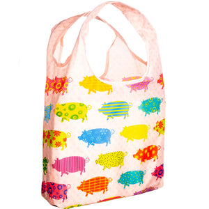 O-WITZ Reusable Shopping Bag - Animal Pattern - Pig