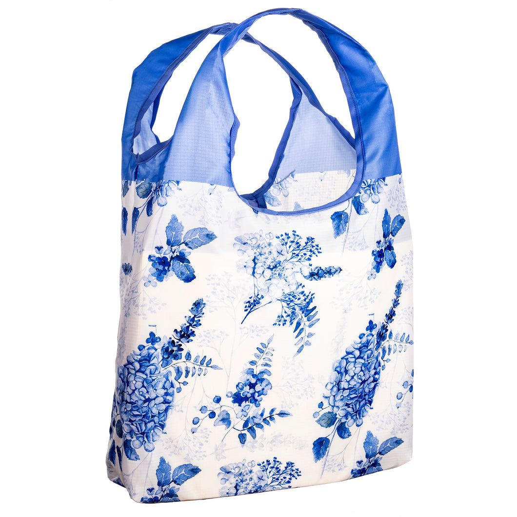 O-WITZ Reusable Shopping Bag - Vintage Floral - Blue