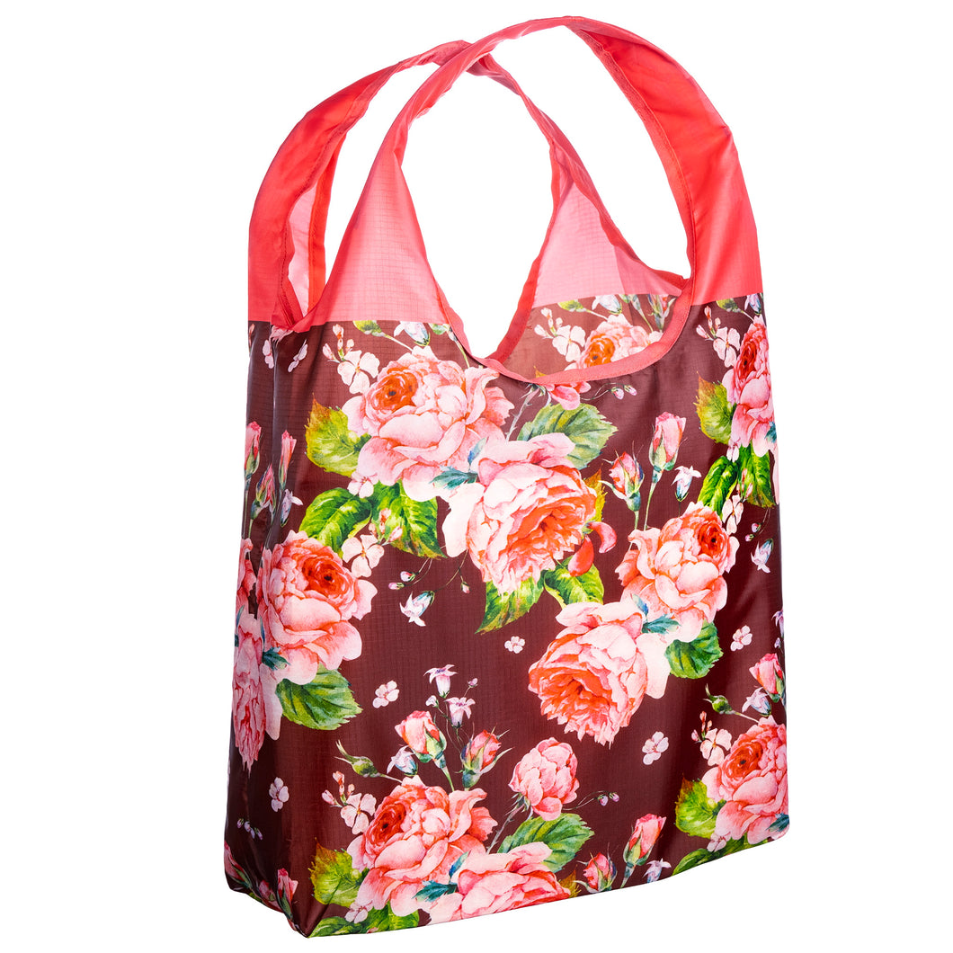 O-WITZ Reusable Shopping Bag - Vintage Floral - Red