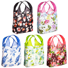 Load image into Gallery viewer, O-WITZ 5-Pack Reusable Shopping Bags Vintage Floral
