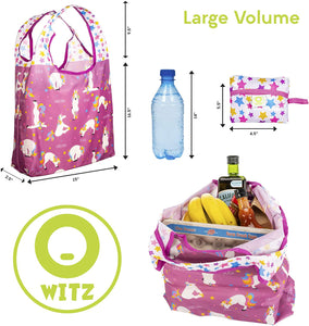 O-WITZ Reusable Shopping Bag - Animal Pattern - Unicorn