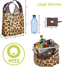 Load image into Gallery viewer, O-WITZ Reusable Shopping Bag - Cheetah Print - Brown
