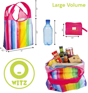 O-WITZ Reusable Shopping Bag - Rainbow Print A