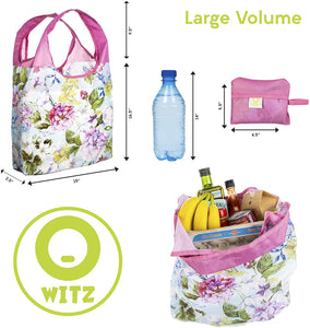 O-WITZ Reusable Shopping Bag - Vintage Floral - Lavender