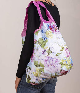O-WITZ Reusable Shopping Bag - Vintage Floral - Lavender