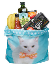 Load image into Gallery viewer, O-WITZ Reusable Shopping Bag - Cat Bowtie

