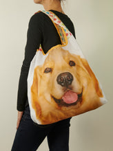 Load image into Gallery viewer, O-WITZ Reusable Shopping Bag - Dog Golden Retriever
