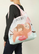 Load image into Gallery viewer, O-WITZ Reusable Shopping Bag - Sloth Pink
