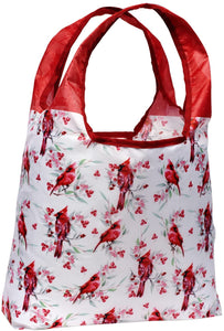 O-WITZ Reusable Shopping Bag - Bird Cardinals Red