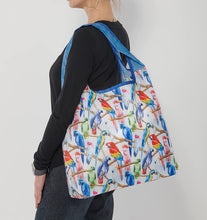 Load image into Gallery viewer, O-WITZ Reusable Shopping Bag - Bird Parrots Blue
